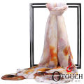 Hot Selling Pashmina Silk Mix Polyester long scarf shawl